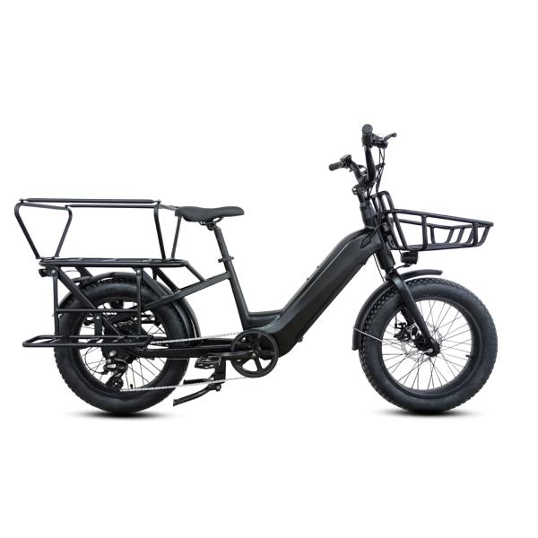 Bafang Motor Electric Fat Tyre Food Delivery Bike with 7 Speed Gears and Kid
