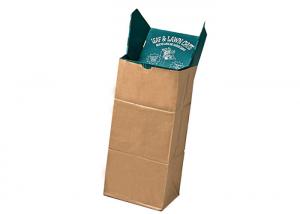 China 125gsm Multiwall Kraft Paper Bags Heavy Duty Yard Waste Bags With Customized Logo on sale