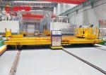 Workshop Annealing Furnace Material Transfer Carts Electric Powered In Yellow