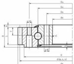 Reliable Single-Row 4 Point Contact Ball Slewing Ring Bearing 800.20A