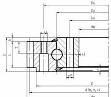 Machining Slewing Bearings Single-Row 4 Point Contact Ball Bearing 630.20A