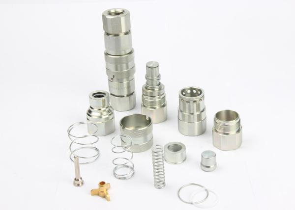 Water Applications Carbon Steel Flush Face Hydraulic Couplers 1/4'' Parker PD