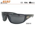 Hot sale style sports sunglasses with plastic frame,UV 400 protection lens