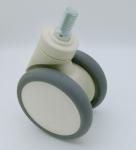 medical caster with threaded stem 5 inch