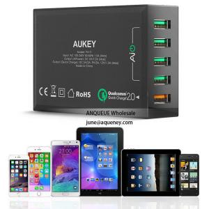China NEW Quick Charge 3.0 AUKEY 5 Port USB Charger for Samsung Galaxy S7/S6/Edge, LG G5, iPhone, Nexus 6P & More on sale