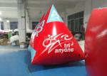 Safety Red Pyramid Inflatable Water Buoy Markers Customized Size EN14960
