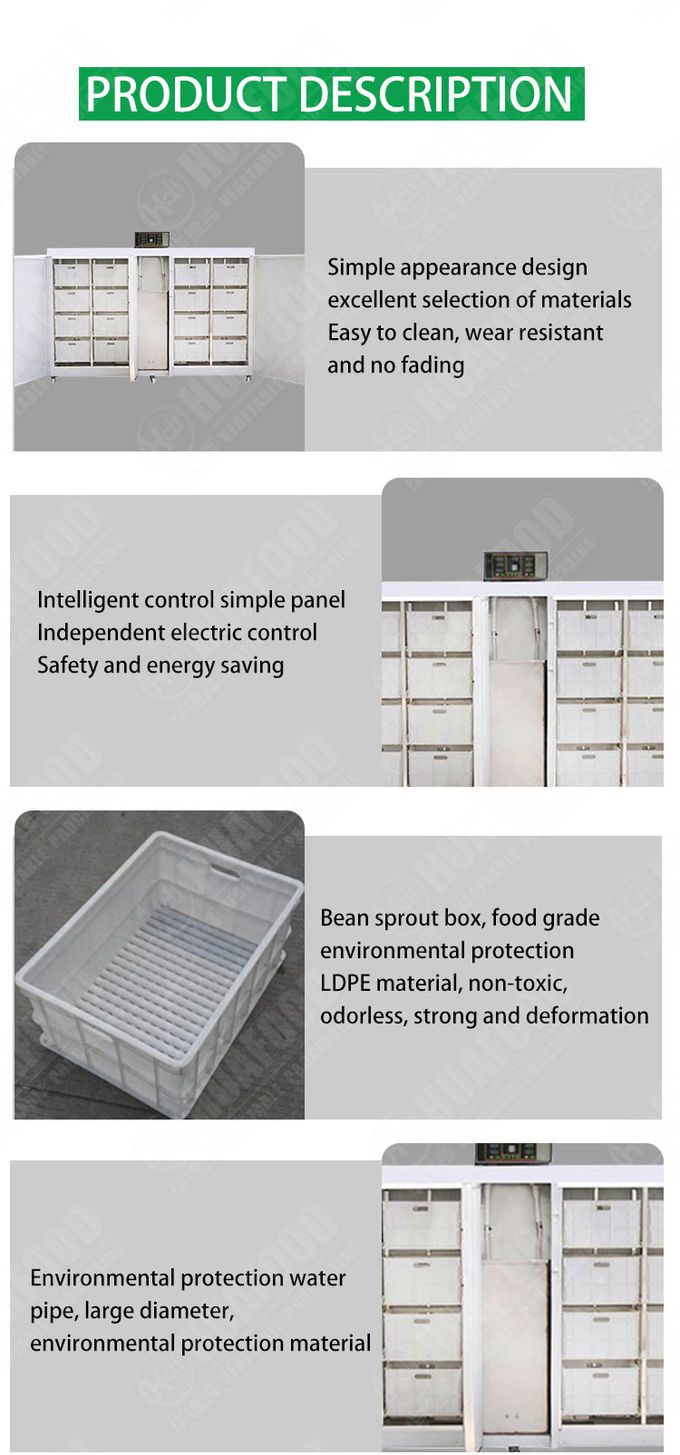 250kg/D Hydroponic Fodder Machine For Dairy Livestock Barley Sprout Machine