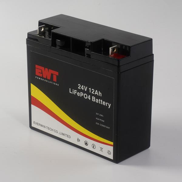 24V 12AH IFR26650 Battery Pack with Communication CANS Environmental Safety CE