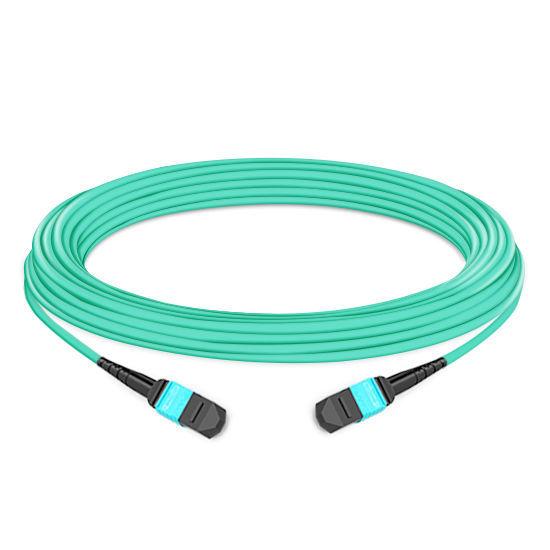 10m (33ft) 12 Fibers Female to Female MTP Trunk Cable Polarity B LSZH OM3 50/125
