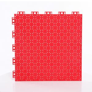 Wholesale Red Matte PP Recyclable Interlocking Sports Tiles 20mm Thickness from china suppliers