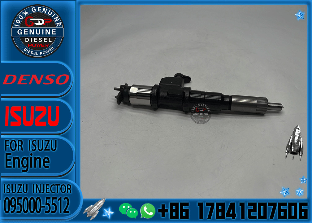 Diesel Fuel Injector Common Rail Injector Assembly 095000-5511 095000-5510 095000-5512 for ISU-ZU 6WG1 6WF1 6UZ1