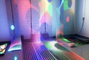 Wholesale waterproof big size soft led curtain screen led pixel net mesh display from china suppliers