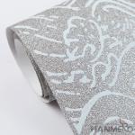 Strippable Plant Fiber Particle Interior Wallpaper 0.53*10M Grey Color