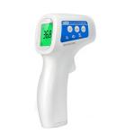 Blue White Digital Thermometer With Probe Avoid Touch Skin Battery Operated