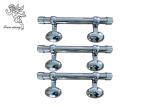 Standard Zinc Coffin Handles Shining Silver Color , Eggs Pattern Casket Handles