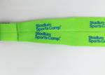 Personalized logo plain color id badge holder lanyard polyester custom printing