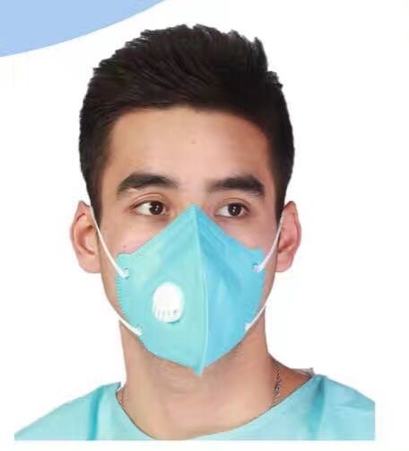 Non-woven Disposable Folded N95 Surgical Dust Proof Face Mask Respirator with Valve
