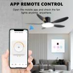 Glomarket Tuya Wifi Fan Light Switch Touch 3 In 1 Switch 5 Speed Adjustment