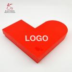 Rigid Pantone Color Cardboard Heart Shaped Boxes , Christmas Sock Box 157gsm