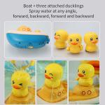 Summer Water Playing ABS Unisex Yellow Duck Electric Shower Toy for Baby Fun