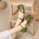 S354 Women's shoes Mori series mesh hole shoes sweet bow knot convenient shoe