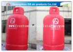 Large Gas Cylinder Red Inflatable Advertising Signs 4mH Commercial Display