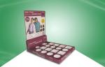Recyclable POP Cardboard Retail Counter Displays Racks UV Coating
