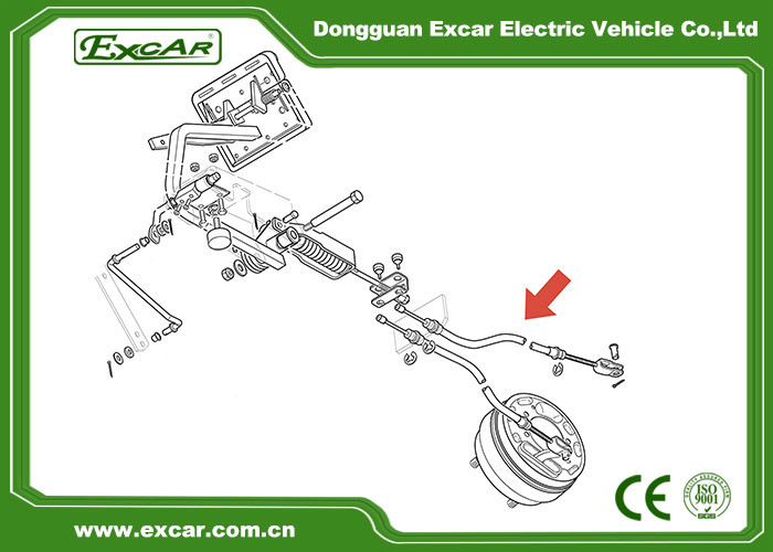 Golf Cart Accessories Replacement Brake Cable Assembly For EZGO TXT