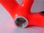 Carbon MTB Frame 26er 15"/17 NT02 Mountain Bicycle/Bike Frame Vermilion-decal