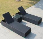 Leisure Aluminium PE Rattan beach chair For Hotel All weather Outdoor Garden
