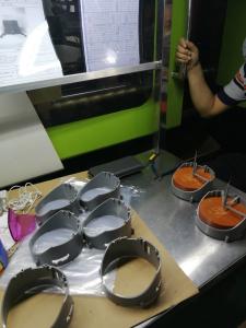 Wholesale Vending Machine Plastic Injection Parts Singel / Multi Cavity Green Cog Wheel POM Material from china suppliers
