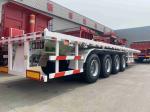 CIMC 40 Ton 60t 2/3 Axle 20FT 40FT Container Chassis Used Flat Bed Gooseneck