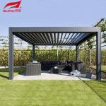 Outdoor / Freestanding Motorized Waterproof Aluminum Pergola With Remote Control