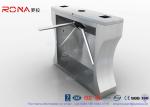 304 Stainless Steel Revolving Pedestrian Turnstile Gate 3 Arm Multi - Alarm