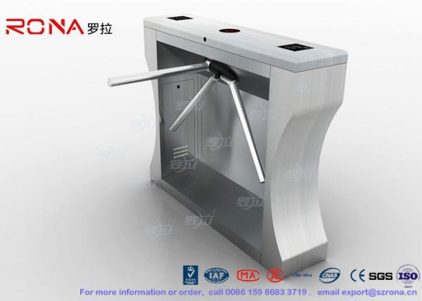 Drop Arm Turnstile Security Gates Stainless Steel Housing Bridge Type For Indoor