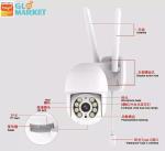 1080p Full HD Tuya Wifi Smart Camera Night Vision App Control Smart Outdoor