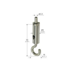 Wholesale Brass Snap Hook Adjustable Cable Grippers For 1.5mm Wire Rope Sling from china suppliers