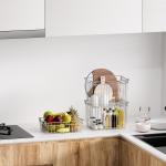 Stackable Kitchen Organizer Stainless Steel Wire Basket 260x180x80mm