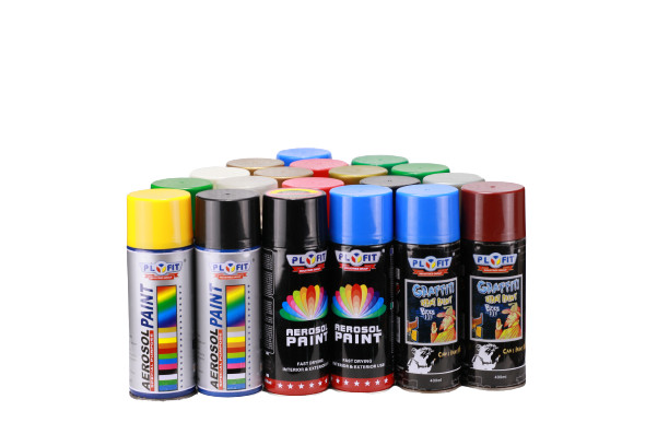 Matte Acrylic Spray Paint For Wood Metal Plastic In Red Black Color