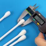 7.4 Inch Disposable Cotton Swab Medical With Big Head Hole On Handle Cleaning