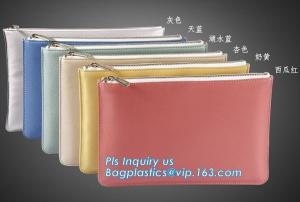 Wholesale Customized quality PU leather large capacity stationery bag for pen pouch, portable fashion office stationery bling glit from china suppliers