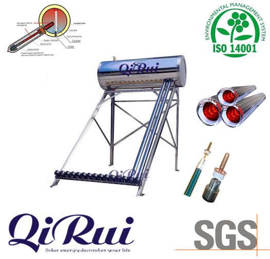 Stainless Steel Interior Tank Insulation Solar Water Heater with CE Certificatio