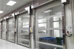 Anti - wind Bar Wireless Safety Edge High Speed Doors , exterior rolling