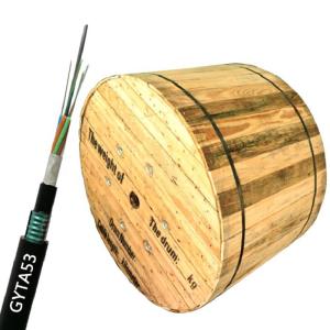 Wholesale Outdoor LSZH Underground Optical Fiber Cable Armoured Moisture Proof from china suppliers