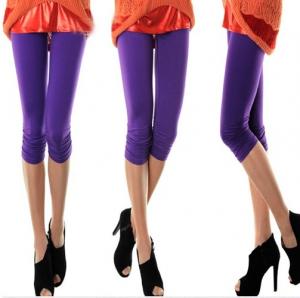 Sexy Women Seamless Basic Yoga Solid Stretch Tights Skinny Cropped Pants