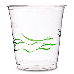 China Bulk 100% Biodegradable Coffee Cups Clear Plastic For Ice Cream on sale