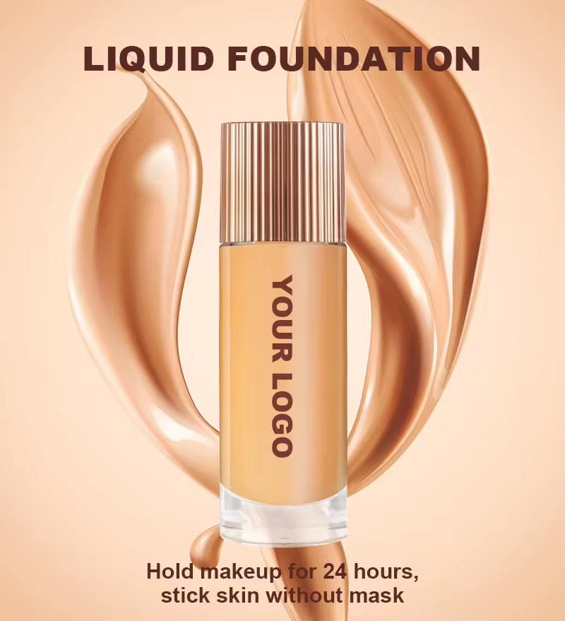 Private Label Makeup Matte Foundation Full Coverage Liquid Foundation Makeup Wholesales Female Body Waterproof Liquid Foundation