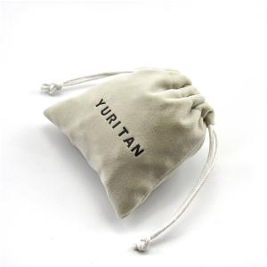 Wholesale Suede Velvet Fabric Drawstring Gift Bags 25x30cm For Shopping from china suppliers