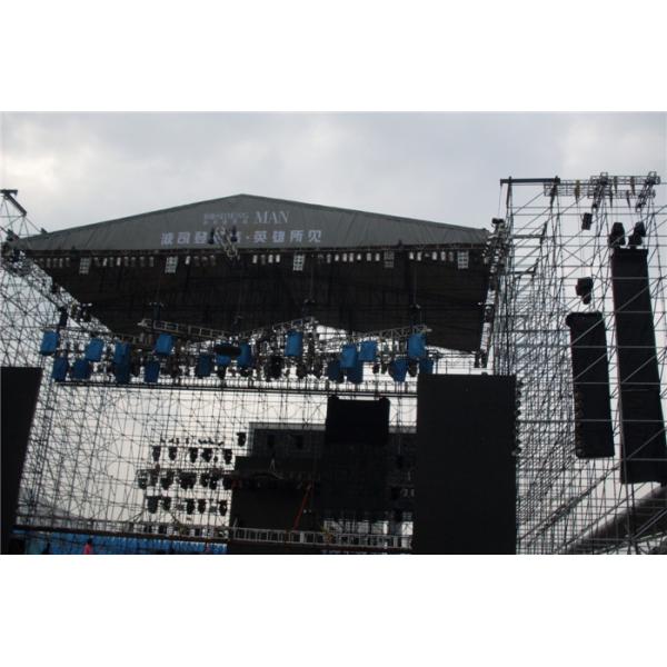 2 Meter Screw Square Truss Speaker Stands Lighting 6m - 18m 16 Degrees Hardness
