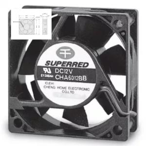 Wholesale 60x60x23mm DC Cooling Fan 1700-3600 RPM For Electrical Fireplace / Oven / Wall Cooler from china suppliers
